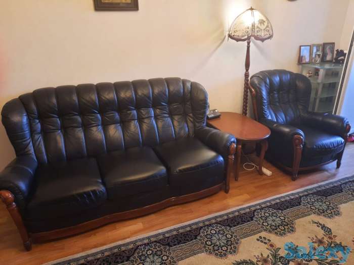 продам мягкий уголок, кожаный для гостиной, фотография 2