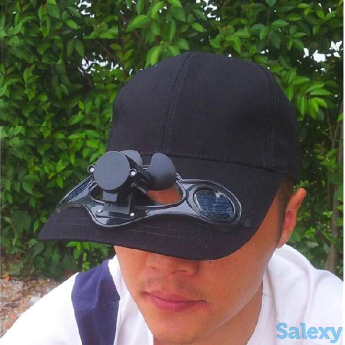 Кепка с вентилятором на 2х солнечных батареях., фотография 7