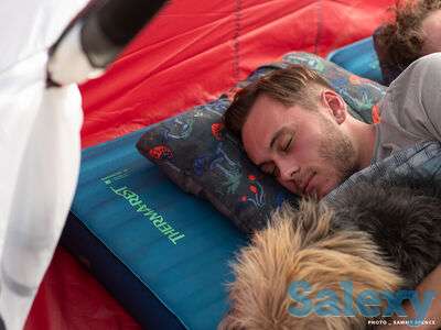 Подушка therm-a-rest compressible pillow medium funguy print, фотография 6