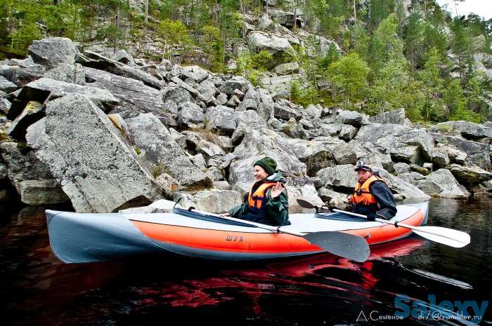 Байдарка тритон шуя+ серая/красная, фотография 4