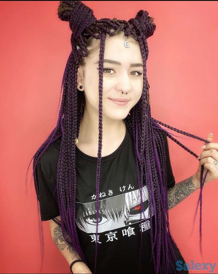 Афрокосы, де дреды, зизи,же косы, фотография 2