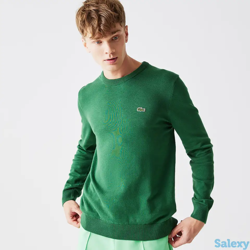 Мужской свитер lacoste crew neck из органического хлопка, фотография 1