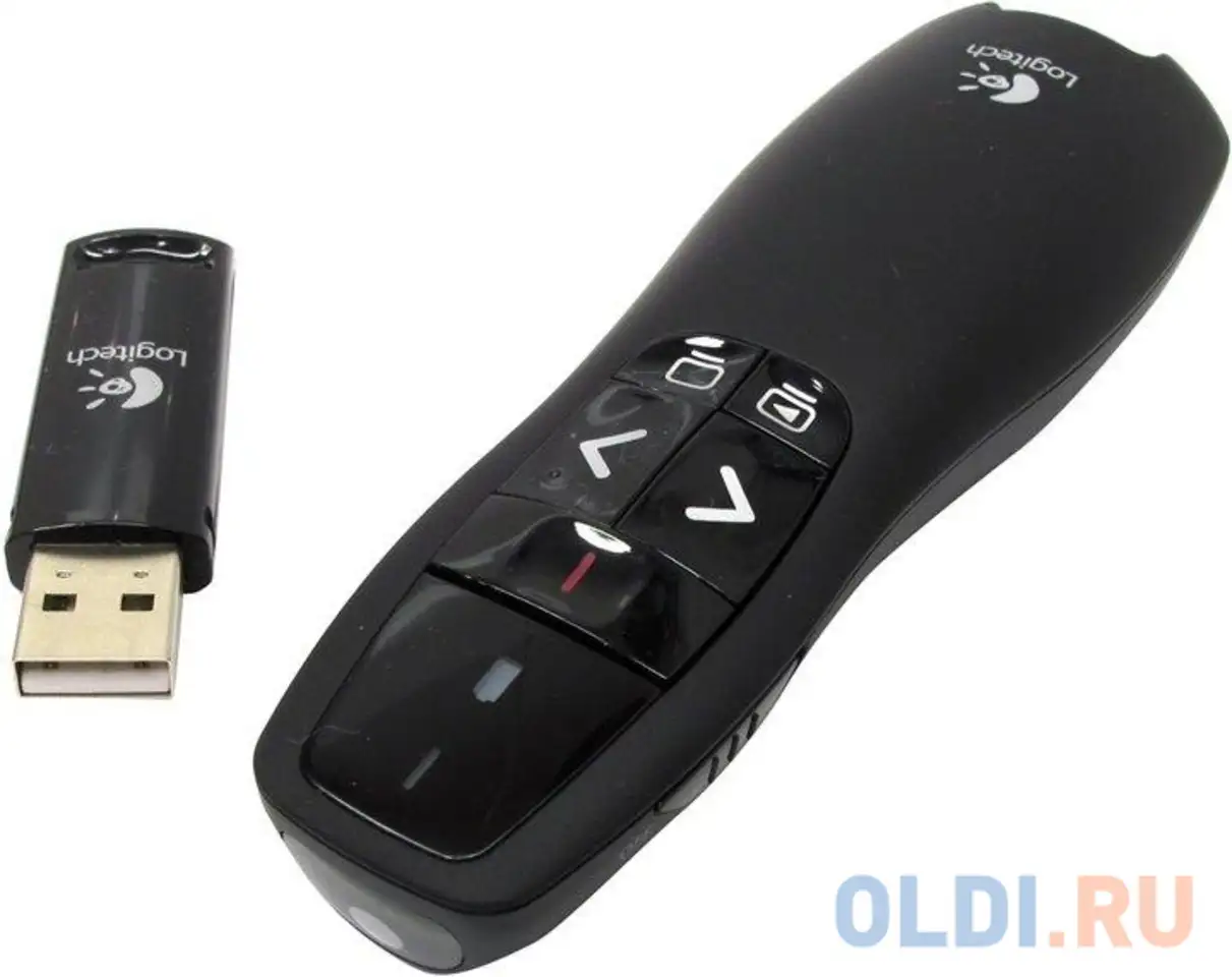 Презентер (910-001356)  logitech wireless presenter r400, фотография 1