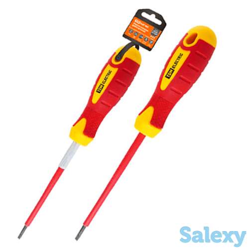 Отвертка шлицевая диэлектрическая sl8x175 экспертэлектрик tdm, фотография 2