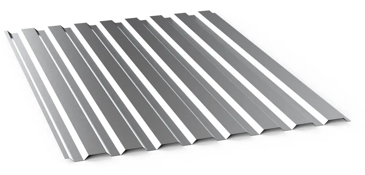 Профнастил алюминиевый Толщина: 1,2, Раскрой: 0.8х12; 0.902х16; 1.047х12..., фотография 1
