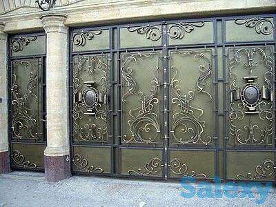 Ворота распашные кованные, фотография 6