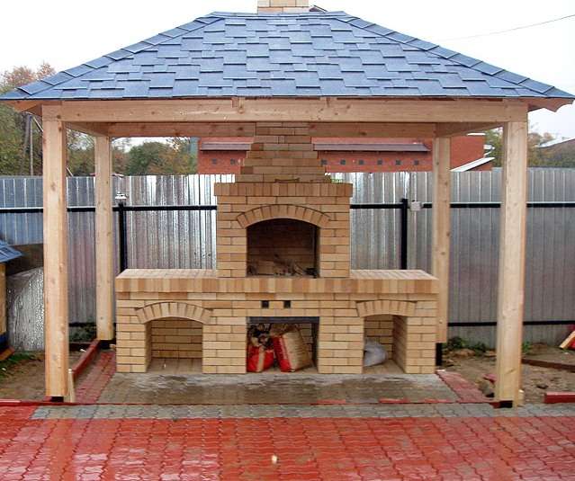 Барбекю комплекс, печь казан, мангал-камин, коптильня, тандыр, фотография 3