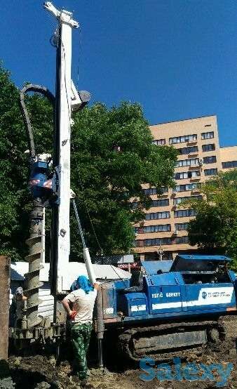 Устройство свай, бурение, шпунтовые ограждения, фотография 1