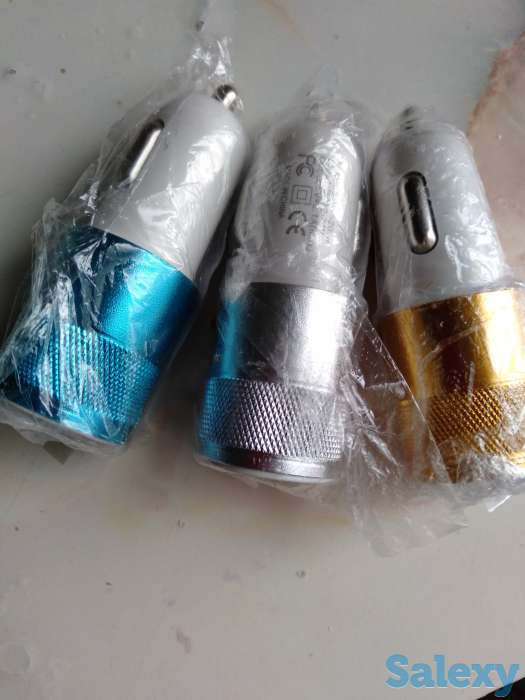 Автомобильные зарядки- 1000 тенге. В трёх цветах., фотография 1