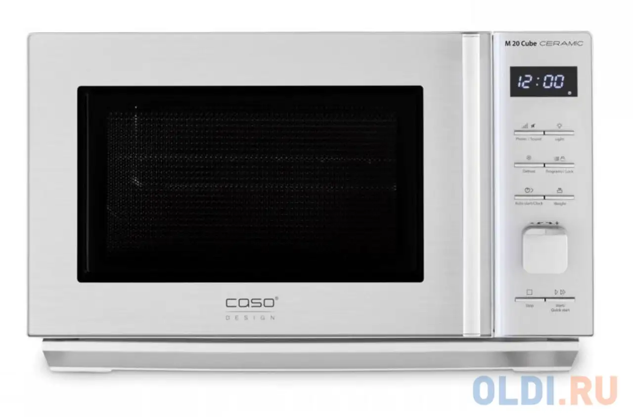 Микроволновая печь caso m 20 cube ceramic 800 вт нержавеющая сталь, фотография 1