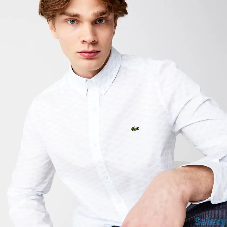 Мужская рубашка lacoste slim fit, фотография 1