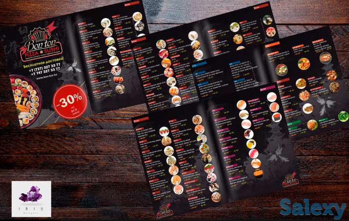 Разработка дизайна: визитка, логотип, буклет, фирменный стиль, меню, фотография 6