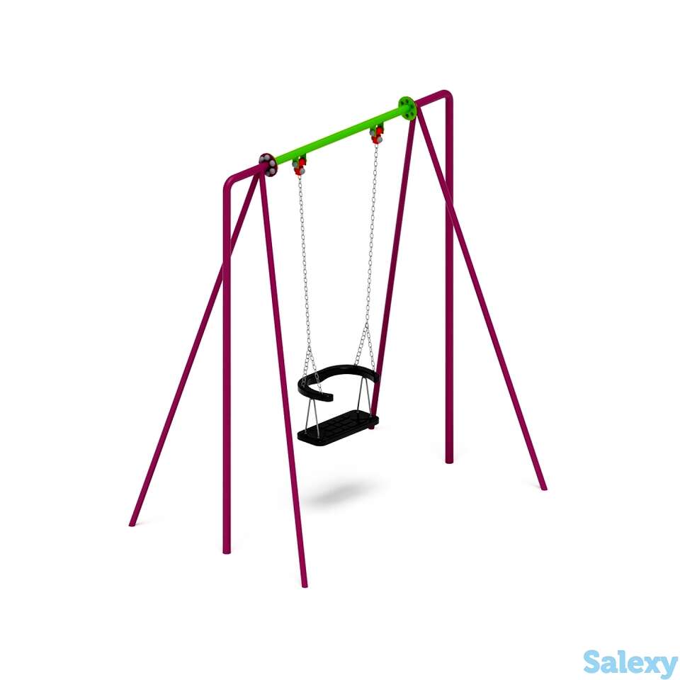 Качели уличные м1 лукоморье ио 11.м.01.02-п для игровой площадки, фотография 1