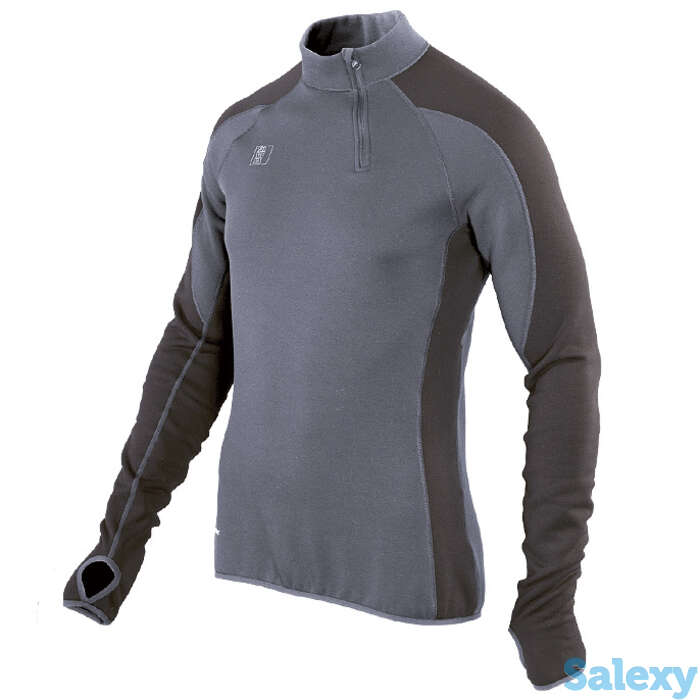 Термобелье майка сивера сноуи с воротником и полуперчаткой мужская индиго/черная, фотография 1