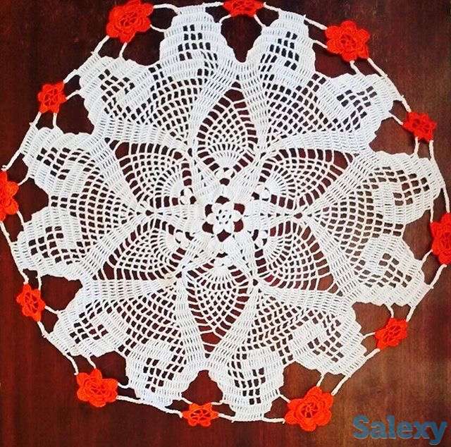 Продаю вязаные салфетки, фотография 3