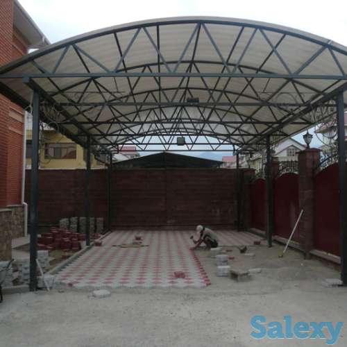 Строительство домов. Строительные и сварочные работы, Навесы, фотография 3