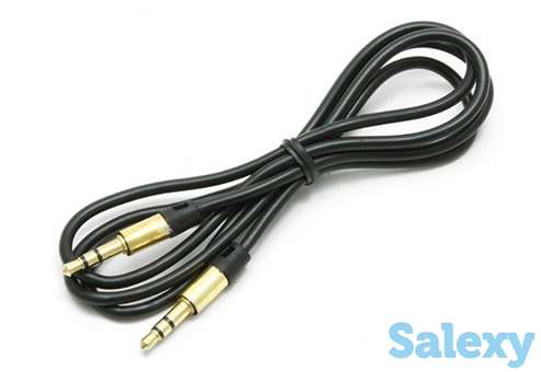 Акустический кабель cablexpert cca-3.5mm-1b, jack 3.5mm to jack 3.5mm, 1м. черный, фотография 1