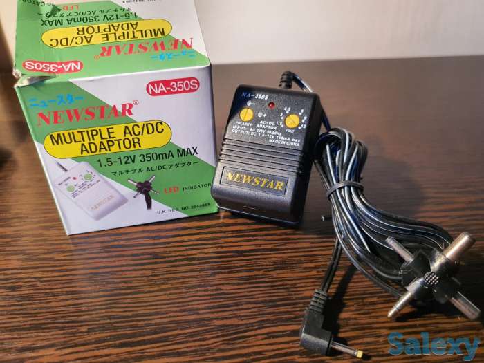 Адаптор, блок питания Newstar NA-350S 1,5-3-4,5-6-9-12v 350mAh зарядка, фотография 2