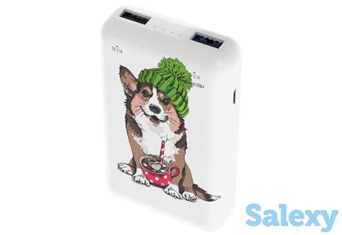 Внешний аккумулятор ritmix power bank rpb-10007 corgi. белый, фотография 2