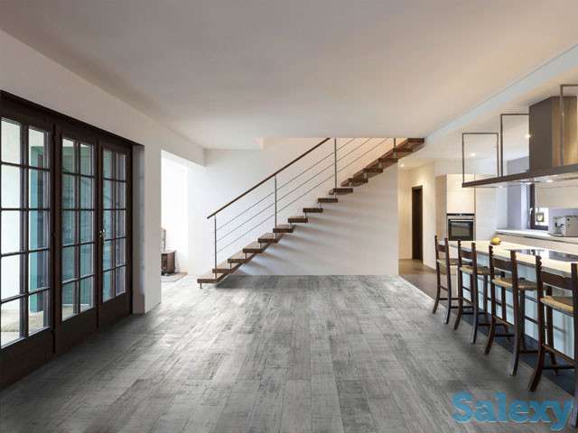 Дизайнерский ламинат; Ламинат под бетон; Ламинат Елочка; Ламинат премиум, фотография 11