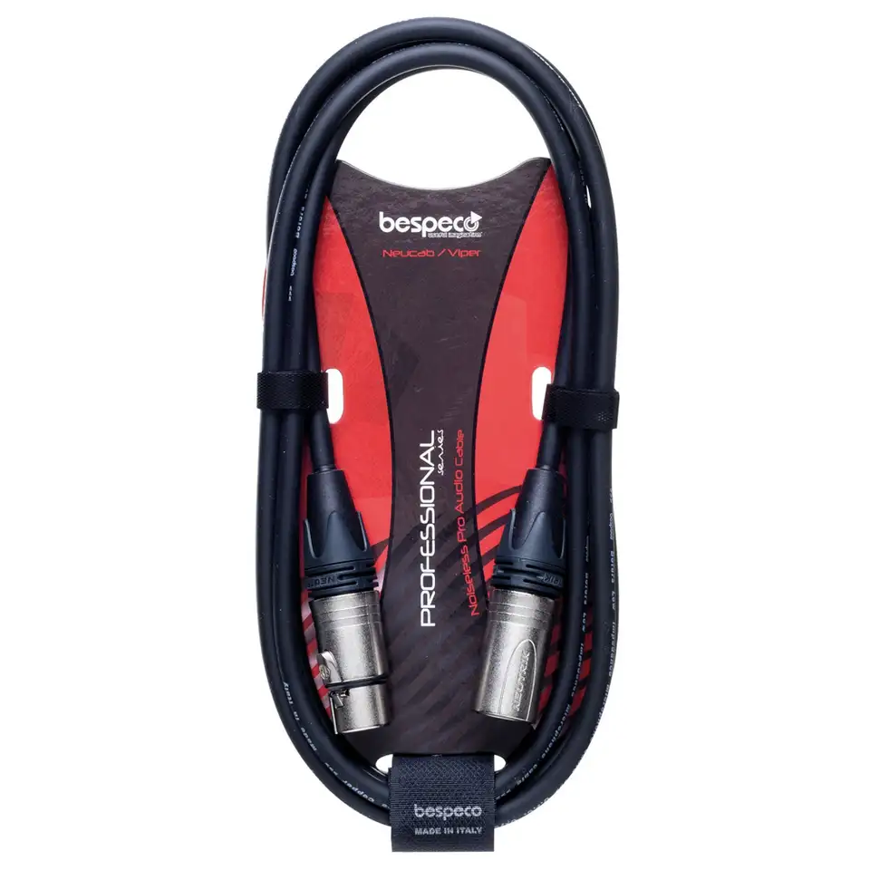 Кабель xlr-xlr 6 m bespeco professional ncmb600, фотография 1