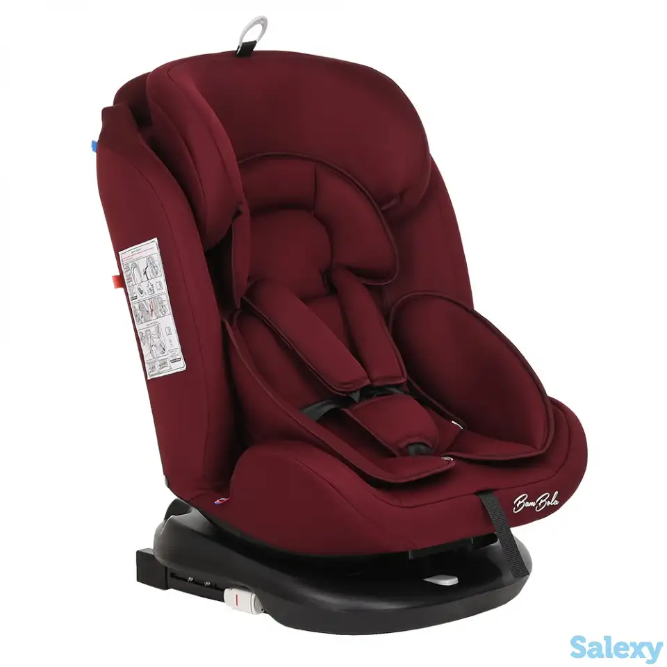 BAMBOLA Автокресло для детей 0-36 кг Minori ISOFIX Темно/Красный 2шт/кор, фотография 1