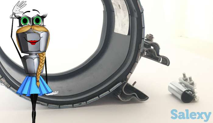 лучшая ремонтная сантехника. Хомуты ремонтные. Сансфера, фотография 4