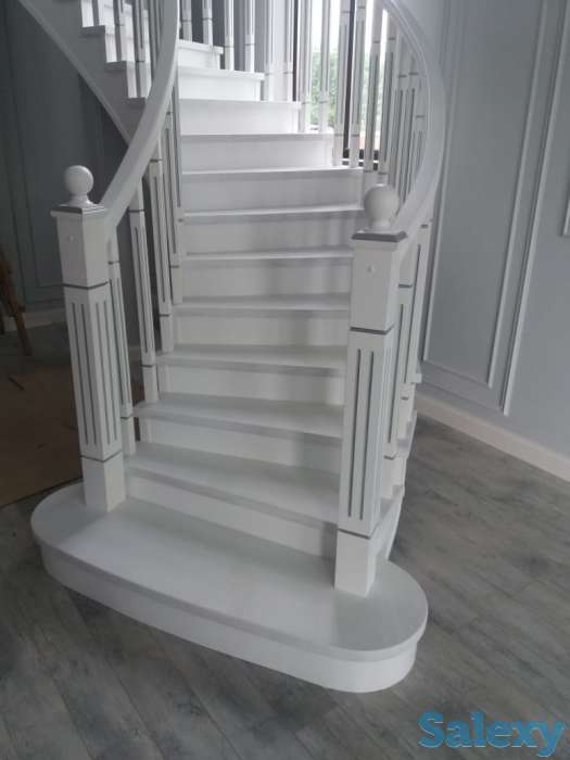 Лестница из массива дерева изготовление и / или установка, фотография 1