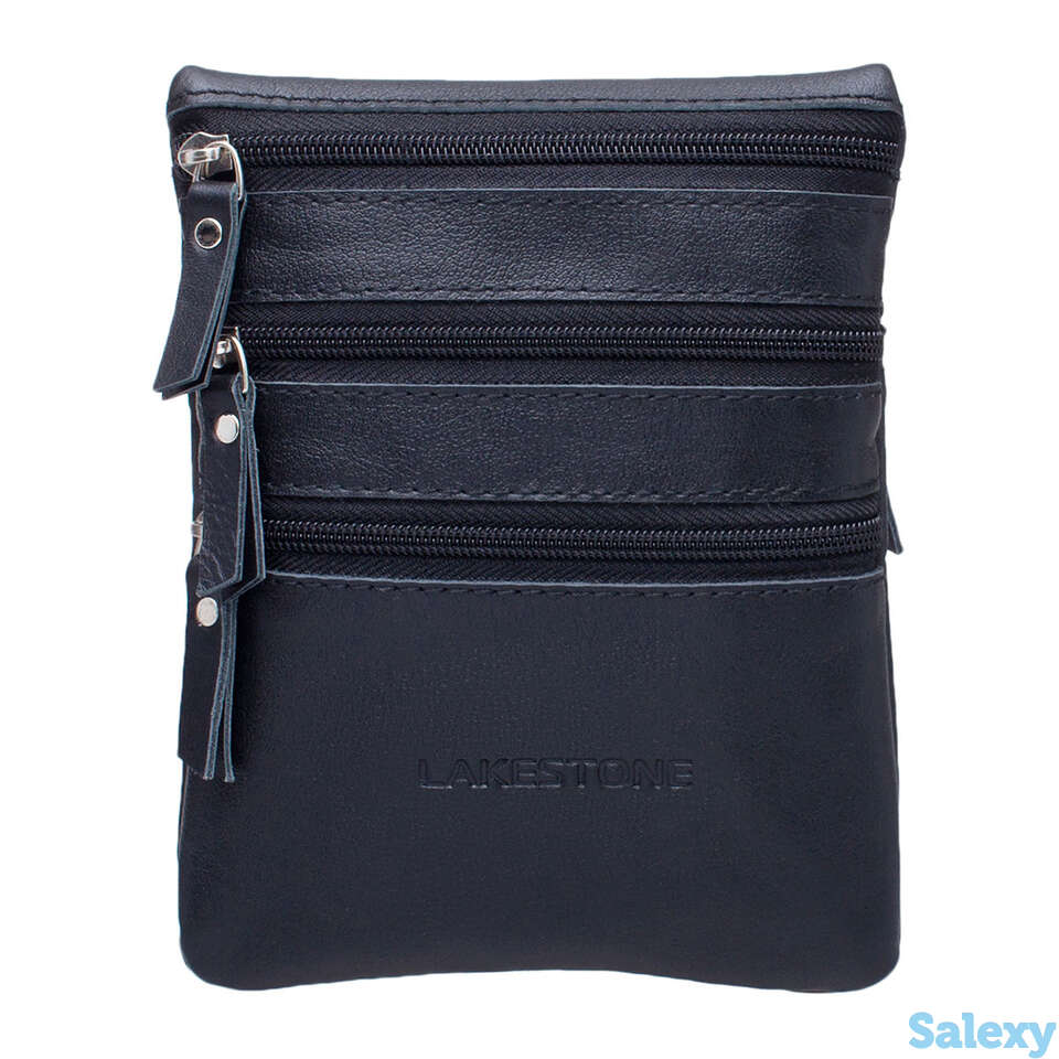 Небольшая мужская сумка через плечо wesley black, фотография 2