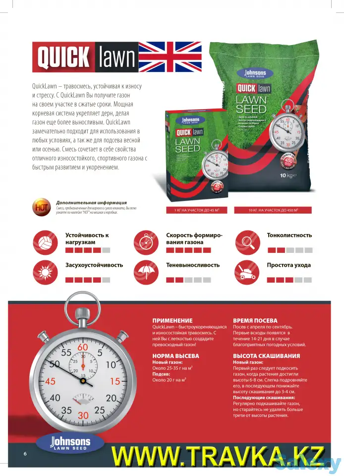 Семена газона JOHNSONS, фотография 12