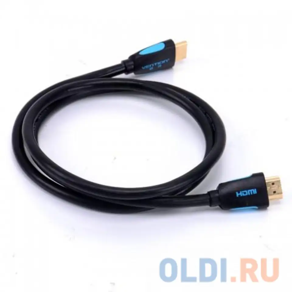 Кабель hdmi vention vaa-m01-b075 круглый черный, фотография 1