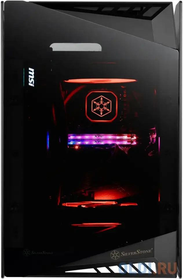 Корпус mini-itx silverstone sst-ld03b-af без бп чёрный, фотография 1