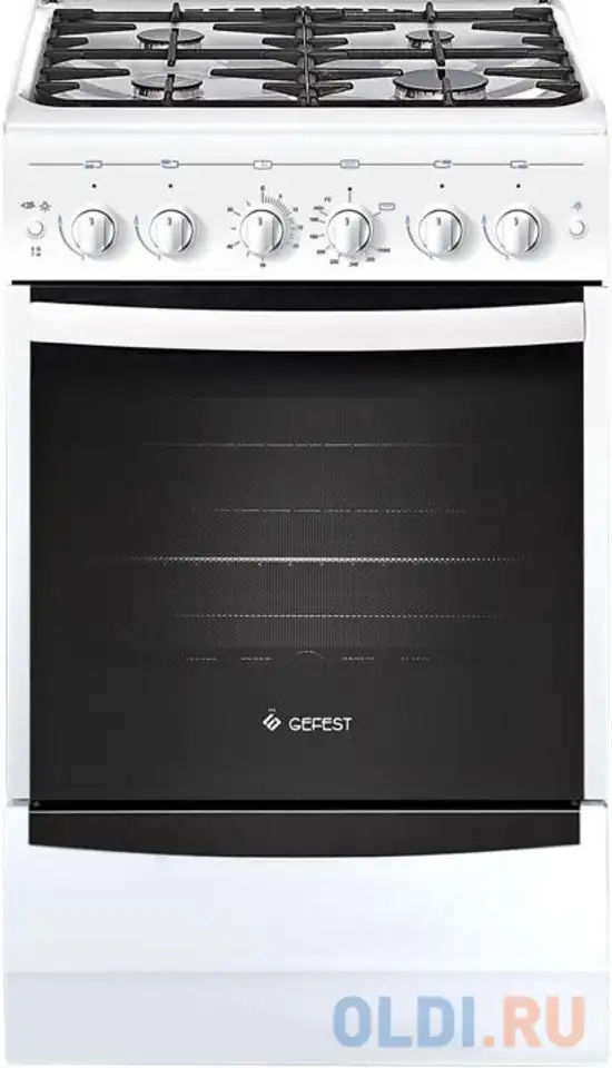Газовая плита gefest пг 5100-02 белый, фотография 1
