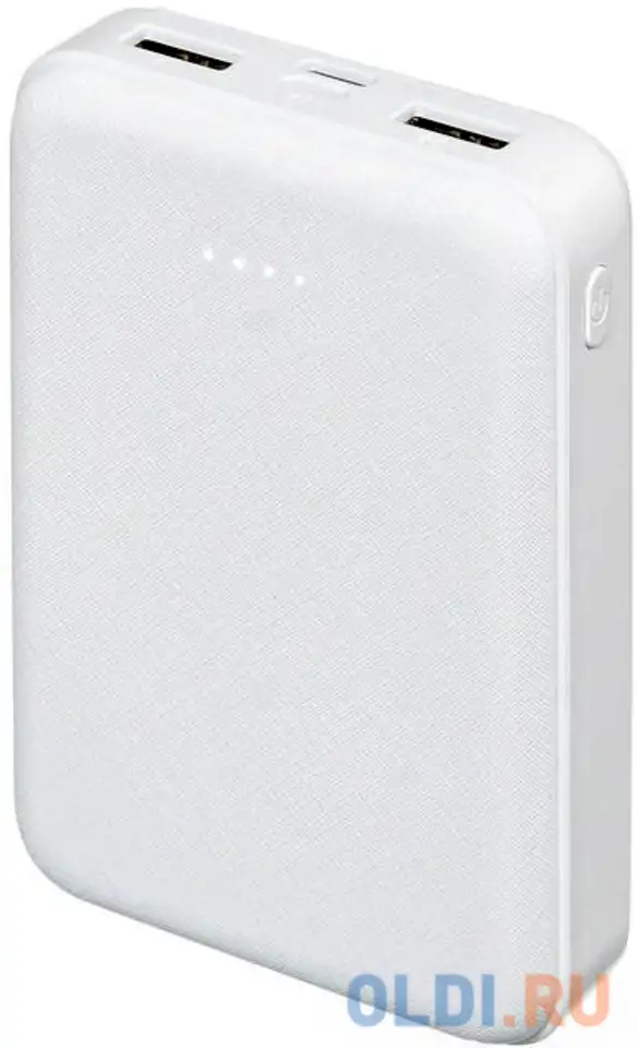 Мобильный аккумулятор buro t4-10000 li-pol 10000mah 2a+1a белый 2xusb, фотография 1