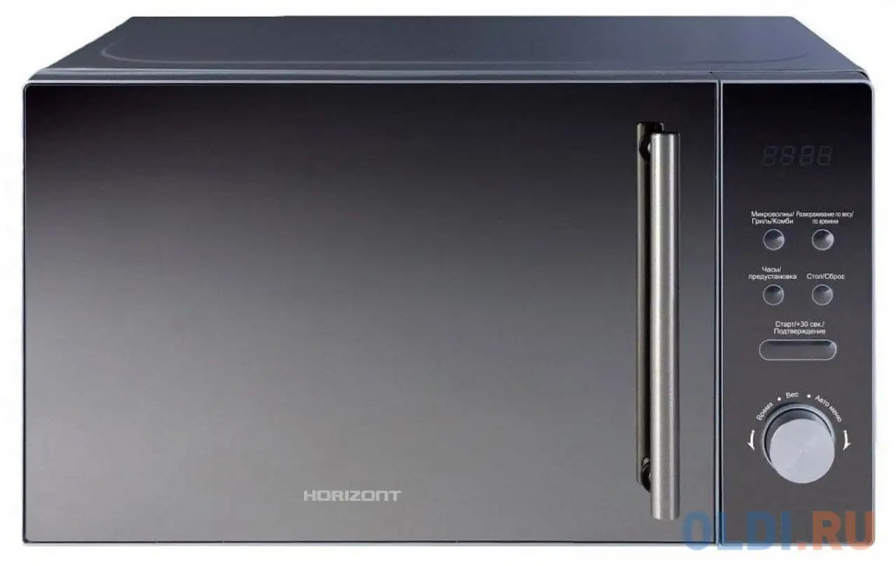 Микроволновая печь horizont 20mw700-1479bkb 1050 вт чёрный серый, фотография 1