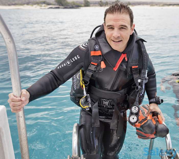 Гидрокостюм dive 2017, 6 мм, моно со шлемом, муж.,, фотография 3