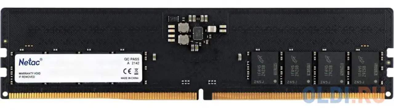 Оперативная память для компьютера netac basic dimm 8gb ddr5 4800 mhz, фотография 1