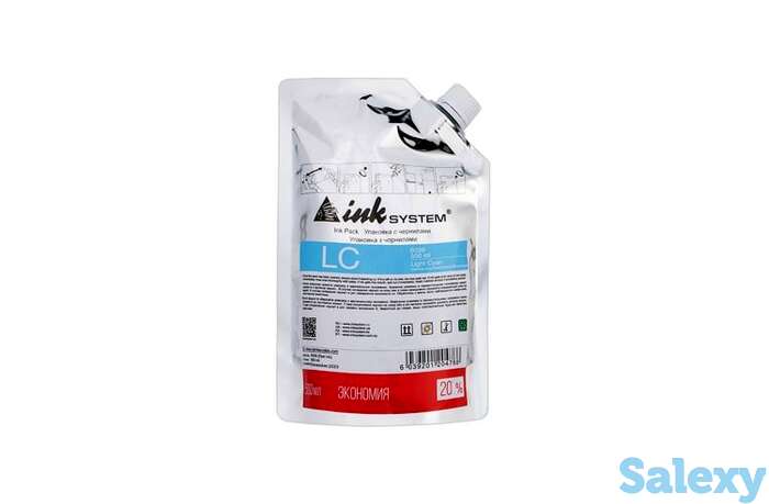 Светостойкие чернила inksystem light cyan, дой-пак 500 мл, фотография 1