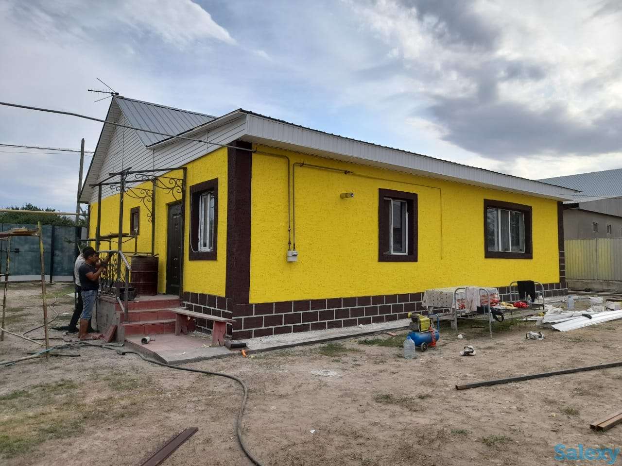 Ремонт домов, Левкас, закатка, поклейка обоев, поклейка галтель, наливной пол, мюнхенское, штукатурка, жидкий травертин., фотография 4