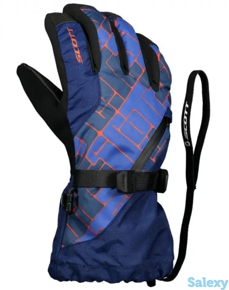 Перчатки scott glove jr ultimate premium pacific blue/maroccan red, фотография 2