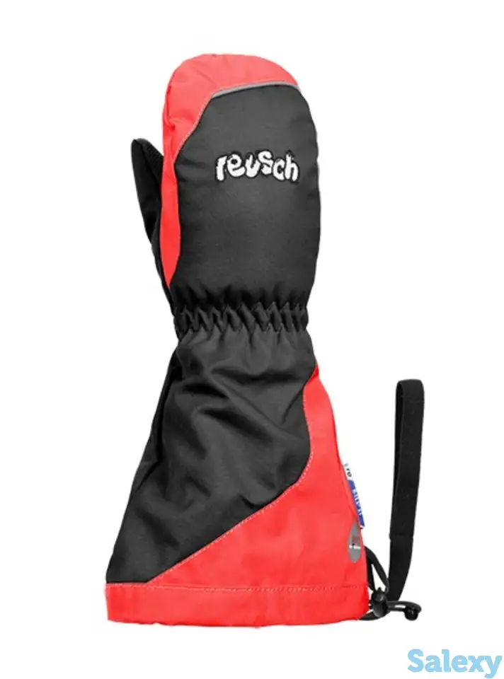 Варежки reusch 20-21 walter r-tex xt kids mitten black/fire red, фотография 1