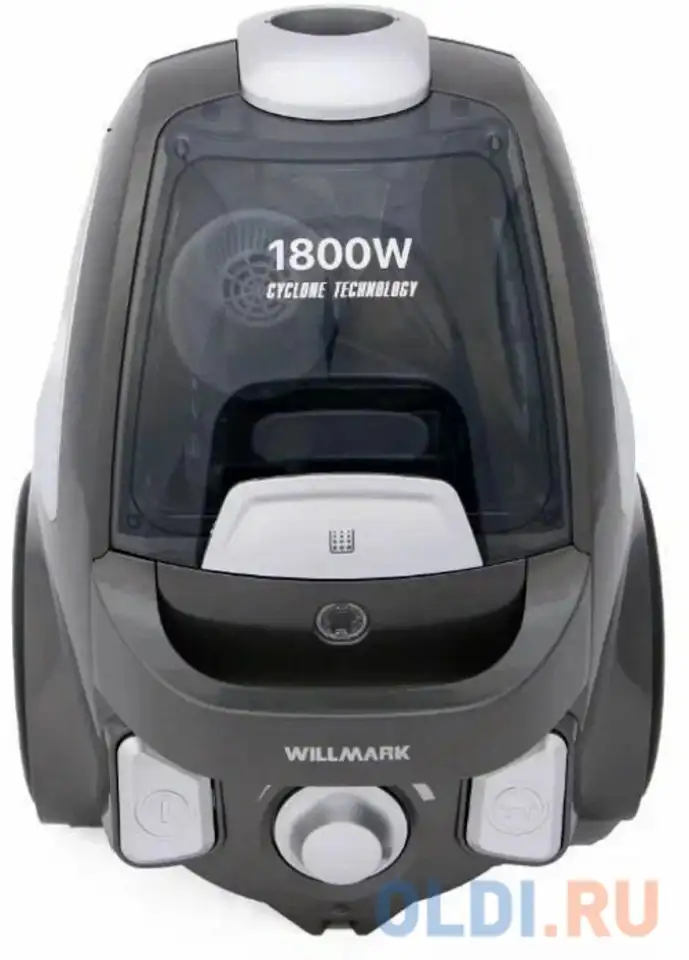 Пылесос willmark vc-1865cy сухая уборка серый/черный, фотография 1