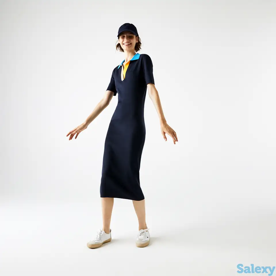Женское платье lacoste с воротником-поло, фотография 1