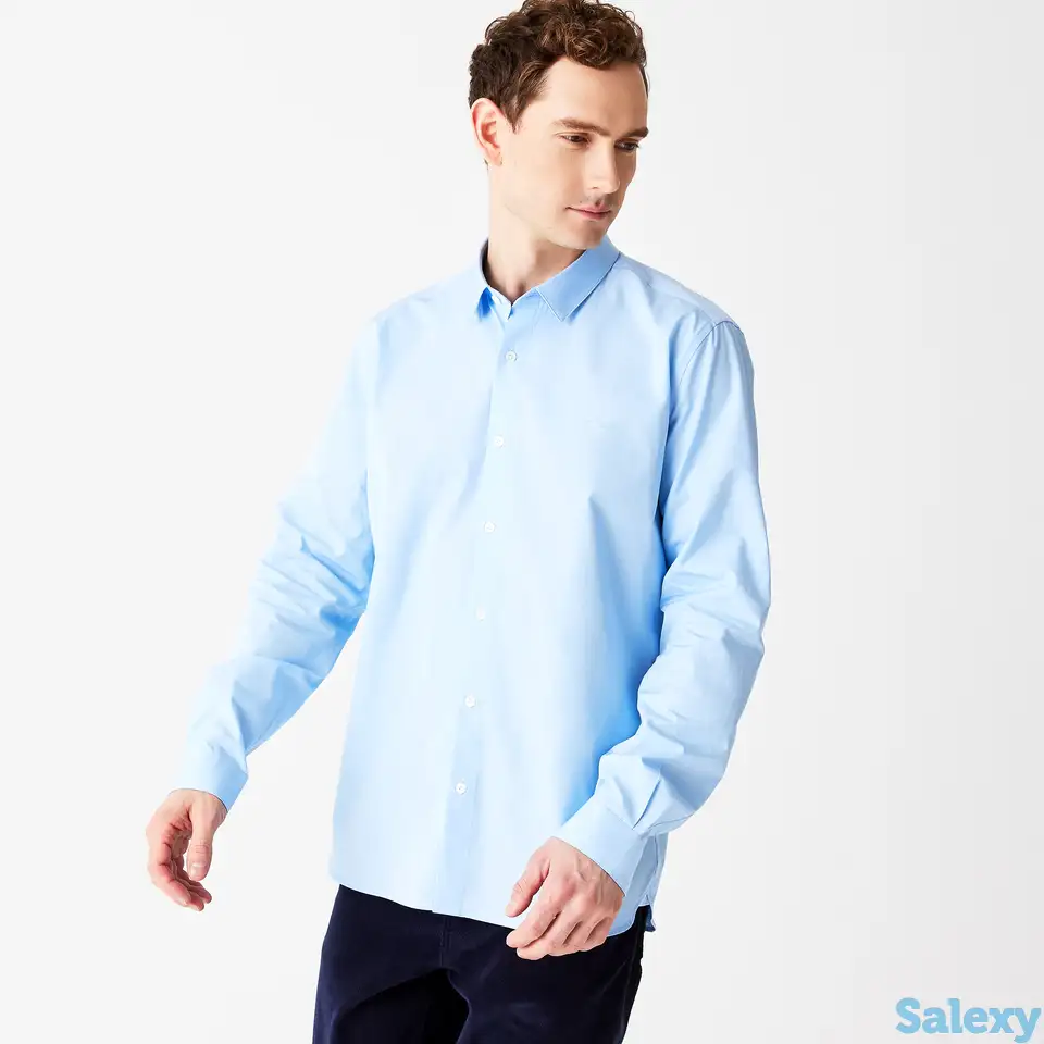 Мужская рубашка lacoste из хлопкового поплина, фотография 1