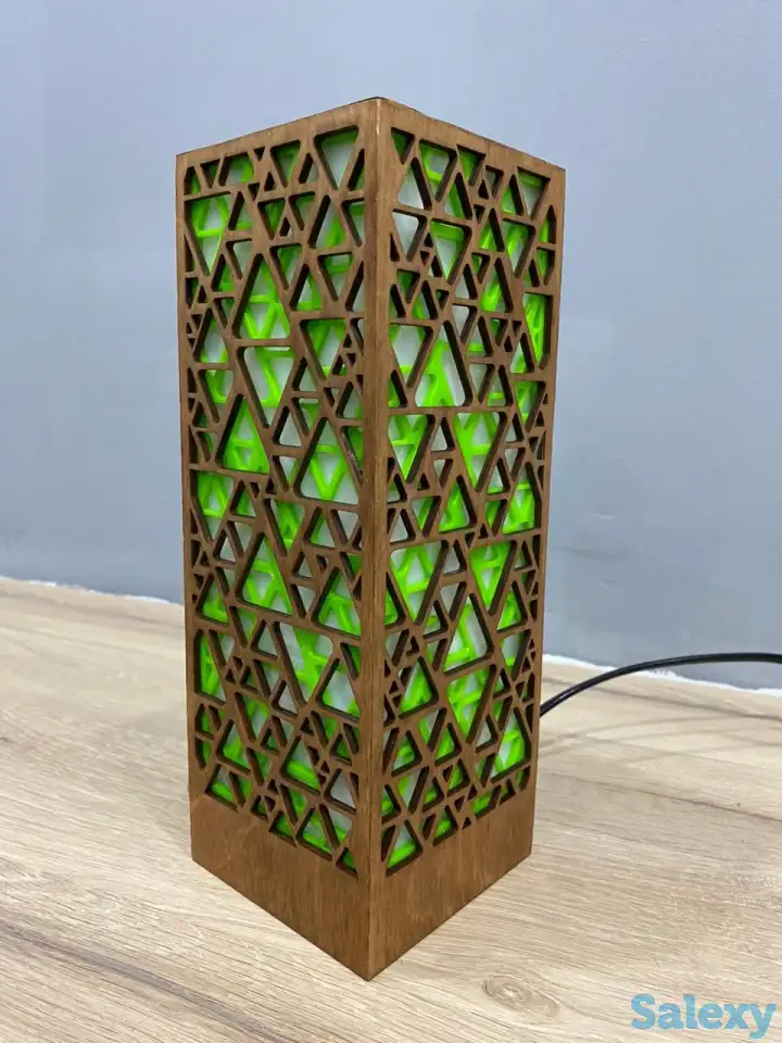 Зелёный Интерьерный светильник - ночник, фотография 3