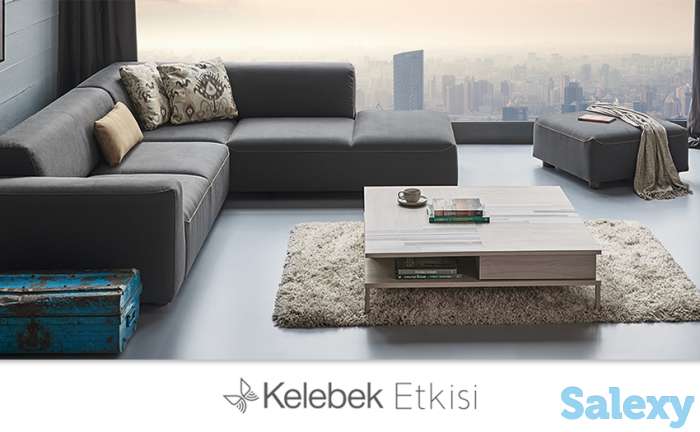 Продам угловой диван буквой L с пуфом и столиком, фотография 4