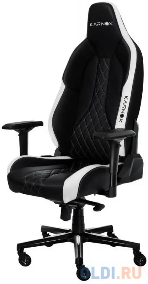 Кресло для геймеров karnox commander cr чёрный белый, фотография 1