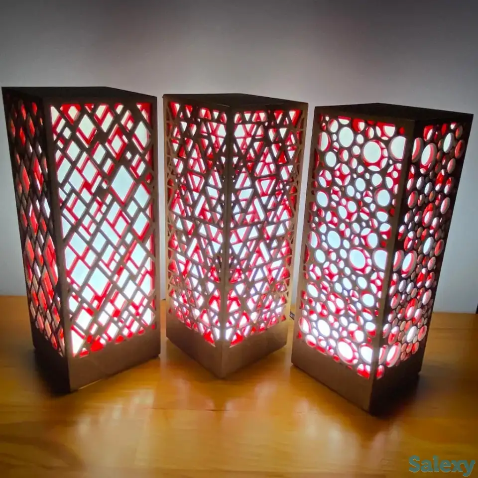 Красный Интерьерный лампа-ночник, фотография 10
