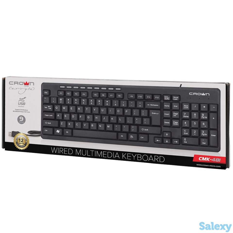 Клавиатуры CROWN СМК-481, фотография 1