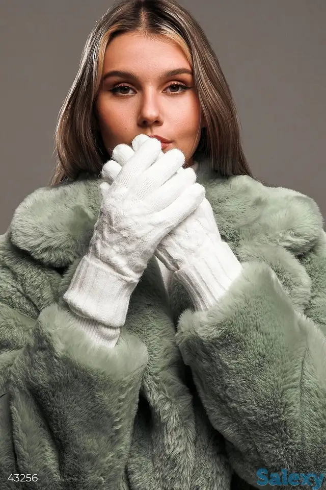 Теплые перчатки из смесовой шерсти, фотография 1